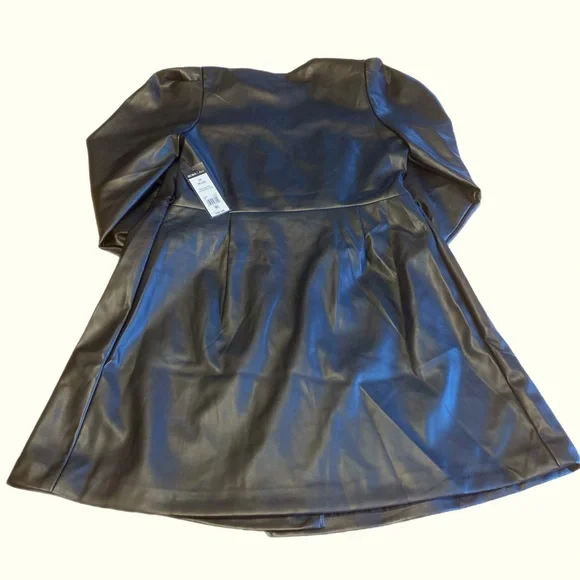 BCBG | Dresses | Bcbg Paris Womens Leather Wrap Black Dress Size M Nwt |  Poshmark